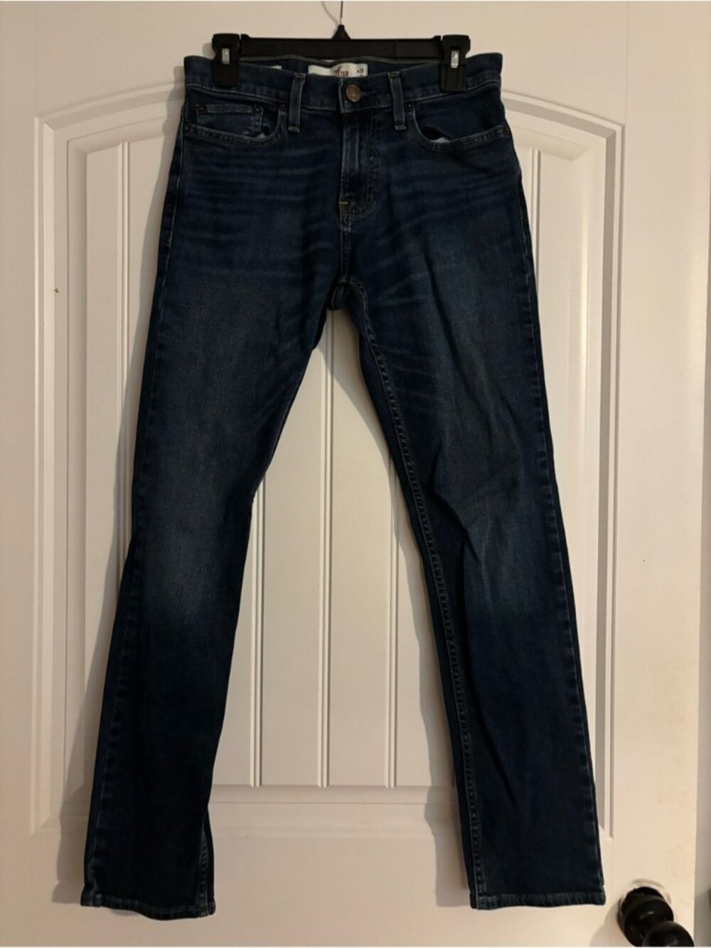Hollister Men’s Dark Indigo Skinny Straight Jeans